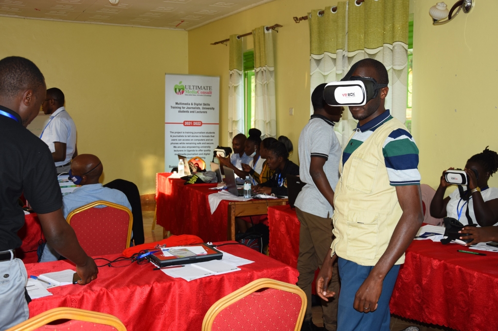 Journalists in Uganda trained in Immersive storytelling by Ultimate Multimedia Consult in a Multimedia Training project supported by the U.S Mission in Uganda