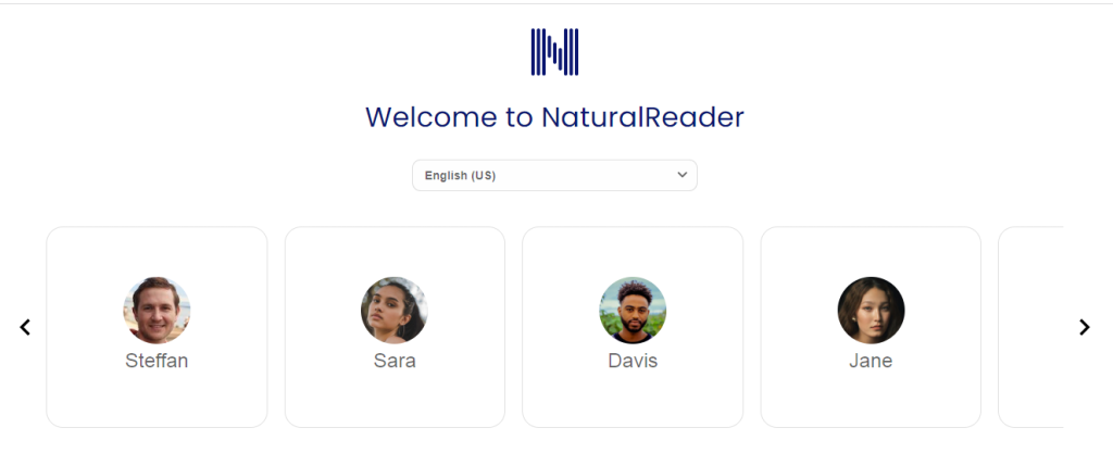 NaturalReader interface
