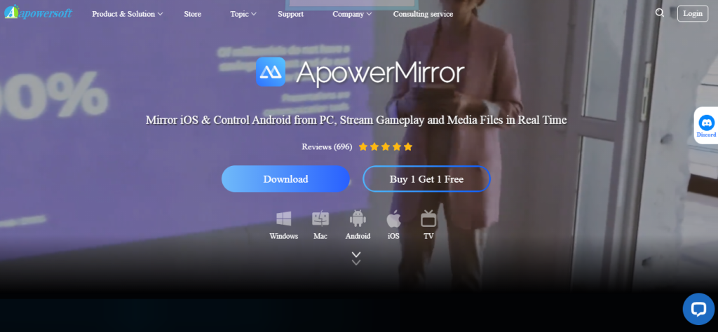 Download and install APowerMirror on your computer