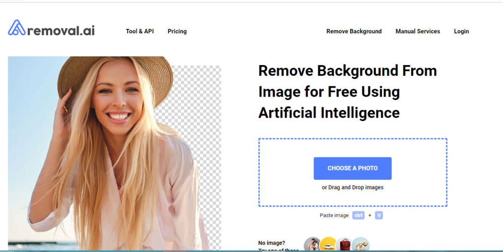 Removal.ai image background eraser