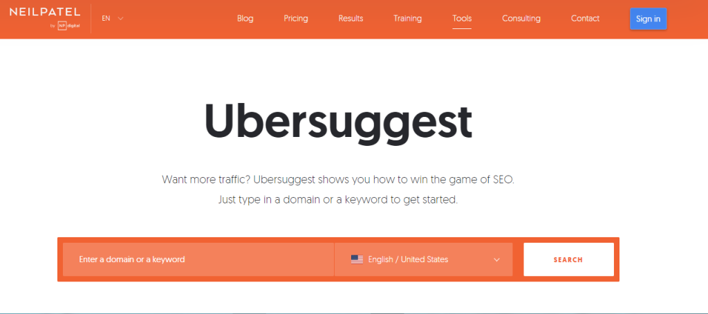 Ubersuggest