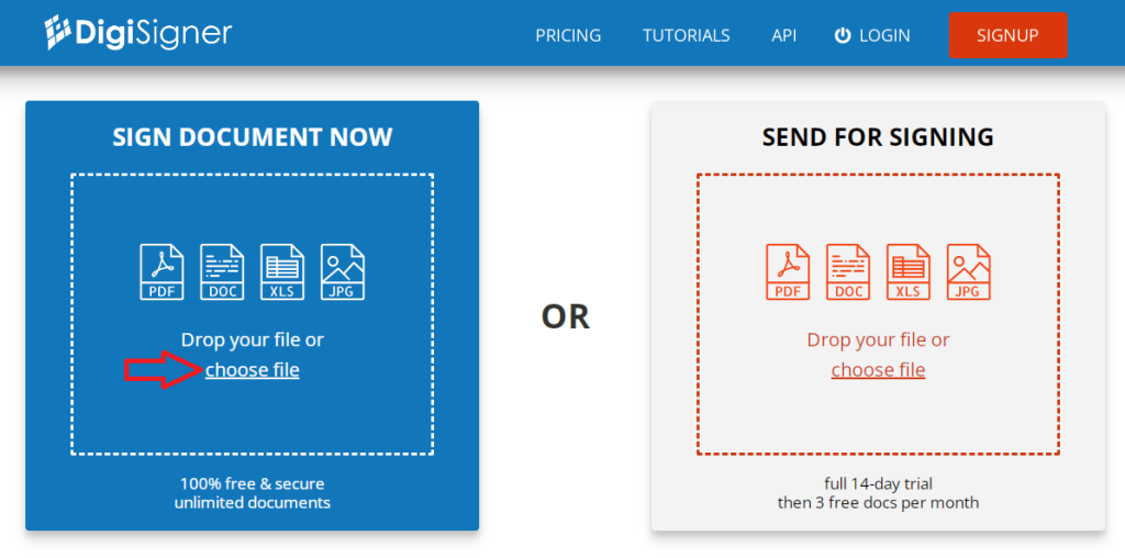 Upload document you want to append signature