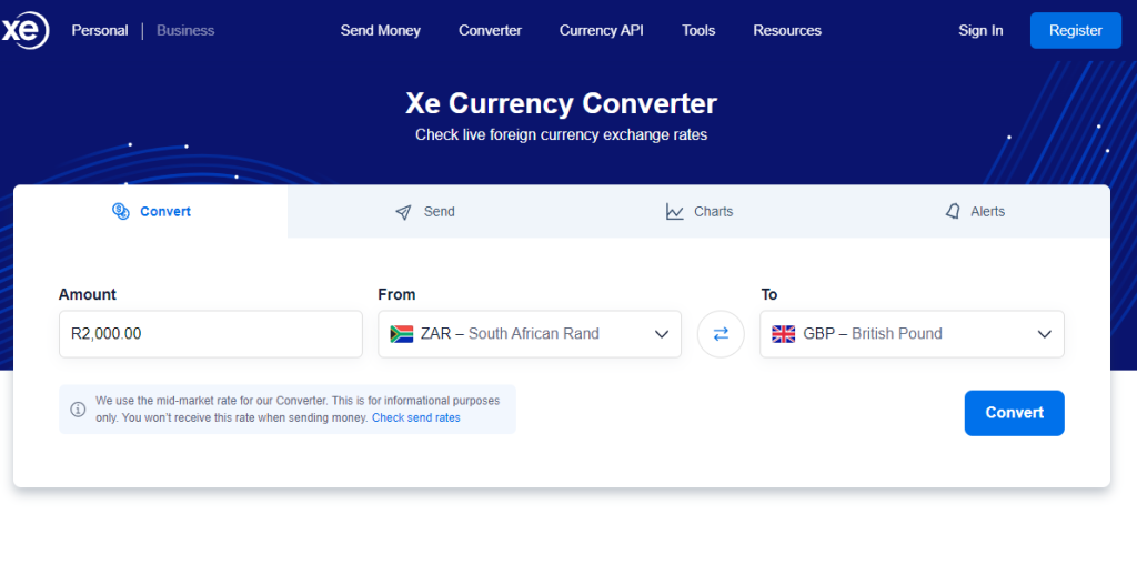 Xe currency converter