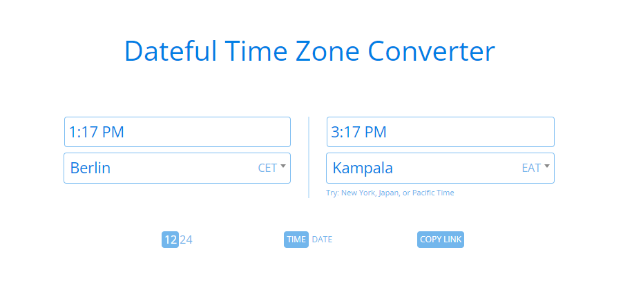 Dateful Timezone Converter