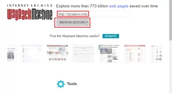 How to access old web pages