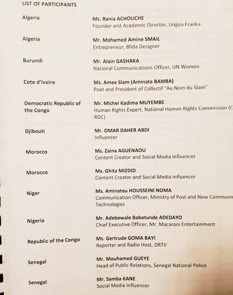 International Visitors Leadership Program participants